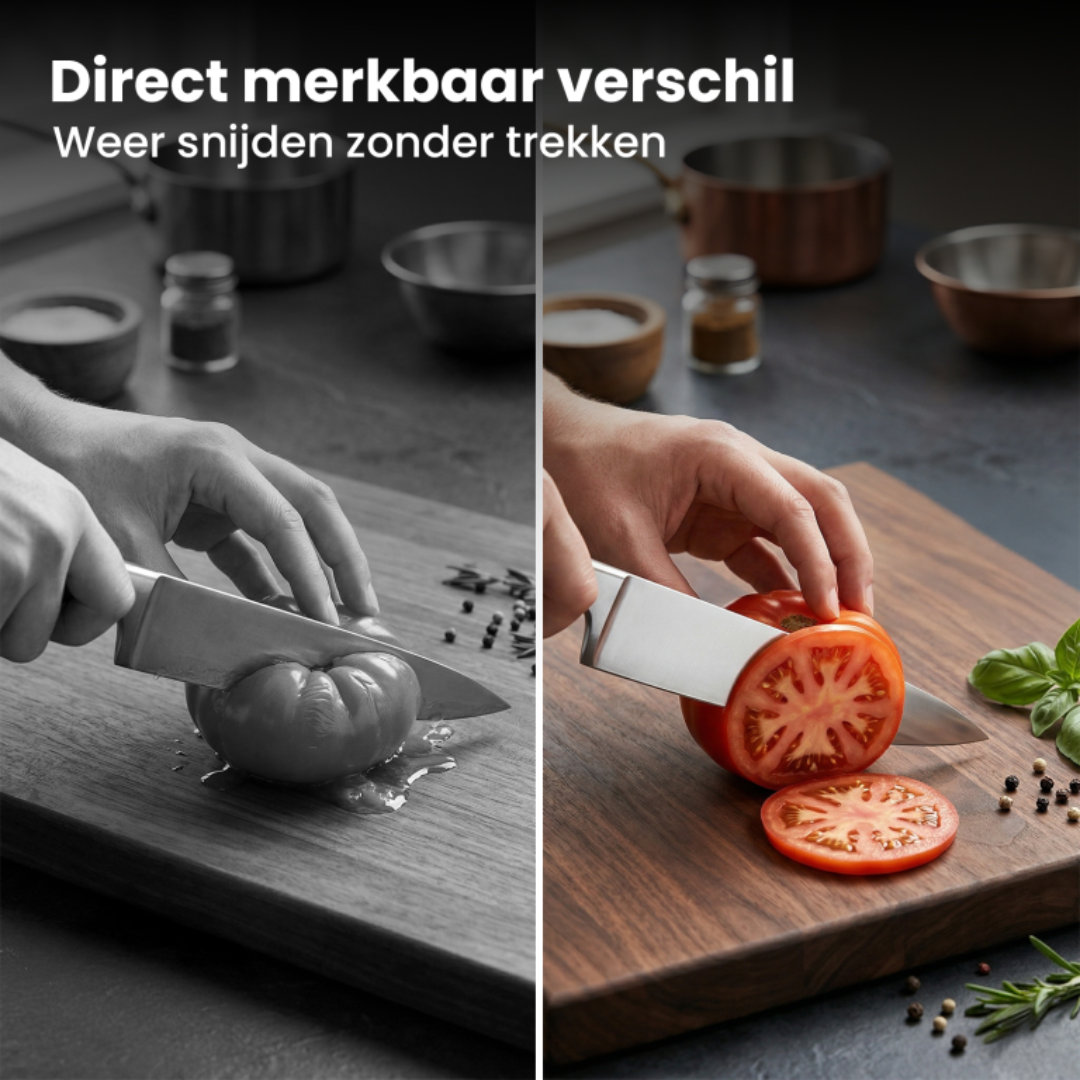 Knife Sharpener - 2-Stage Diamond System for Sharp Knives