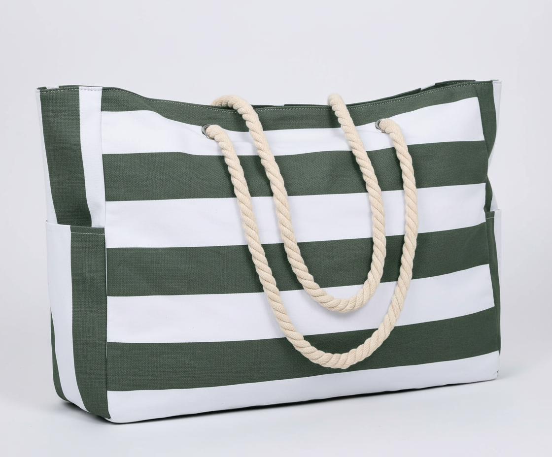 Large Water-Resistant Beach and Everyday Tote Bag - Multiple Colors