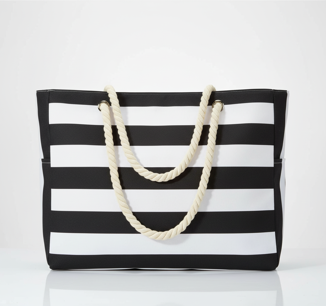 Large Water-Resistant Beach and Everyday Tote Bag - Multiple Colors