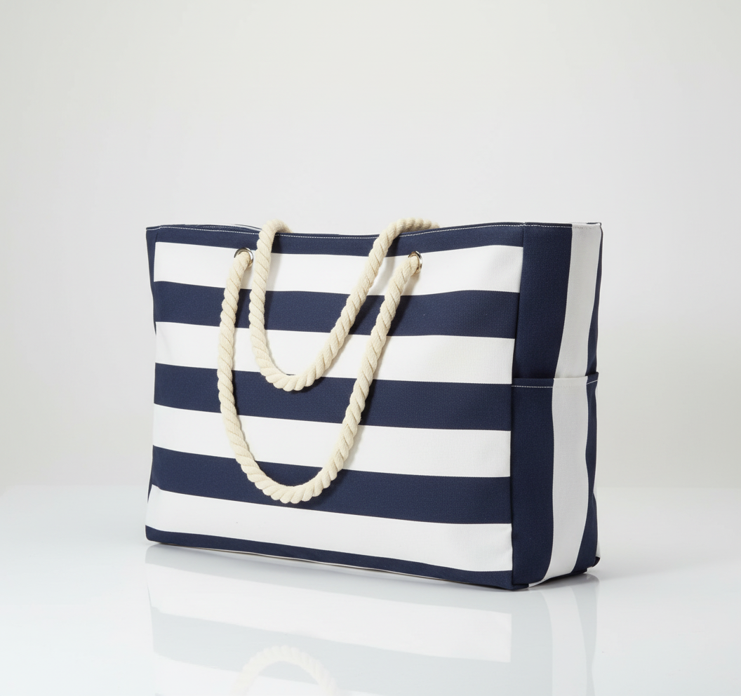 Large Water-Resistant Beach and Everyday Tote Bag - Multiple Colors