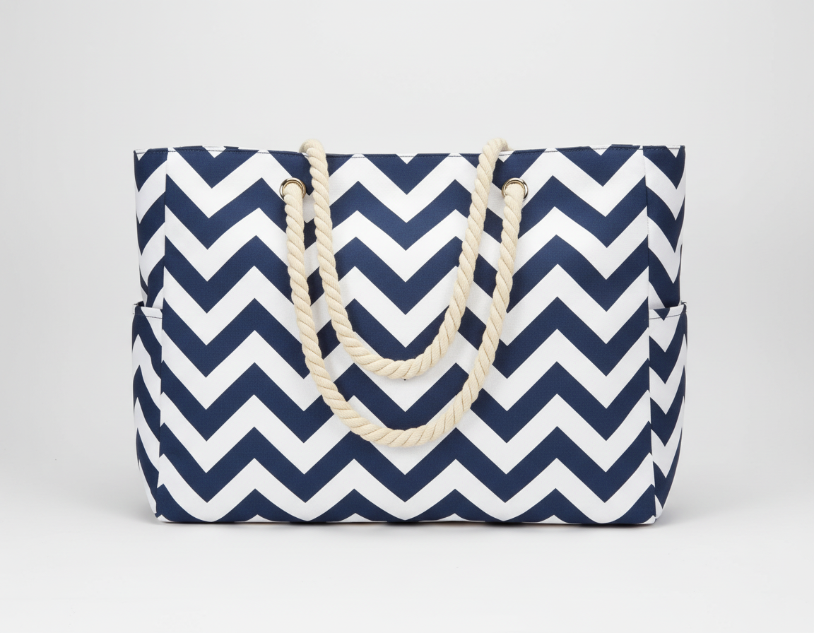 Large Water-Resistant Beach and Everyday Tote Bag - Multiple Colors