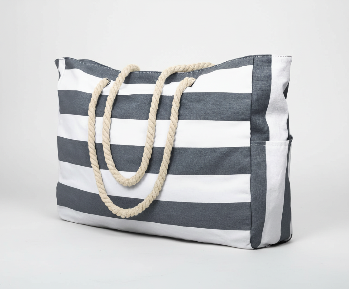 Large Water-Resistant Beach and Everyday Tote Bag - Multiple Colors