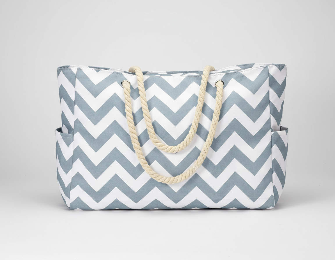 Large Water-Resistant Beach and Everyday Tote Bag - Multiple Colors