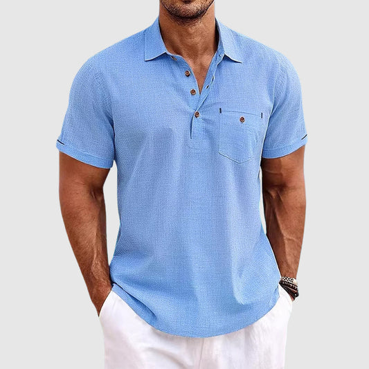 Men's Button-Down Polo Shirt