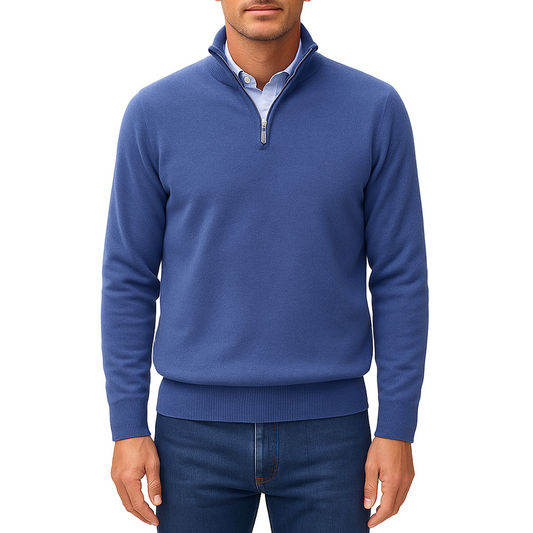 Men's Casual Quarter-Zip Pullover