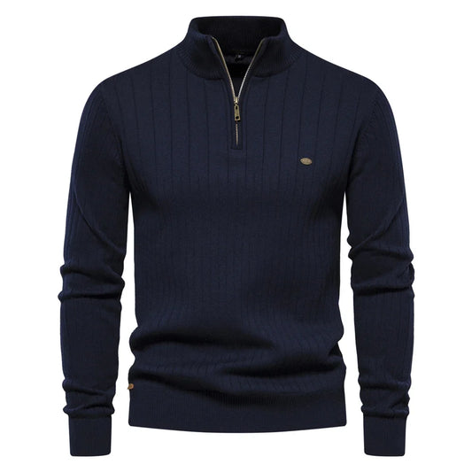 Men's Casual Zip Pullover Sweater
