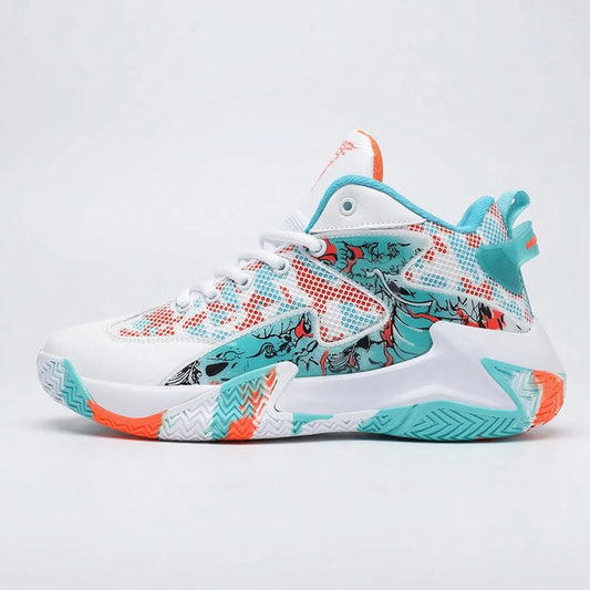 Men's Graphic High-Top Basketball Shoes
