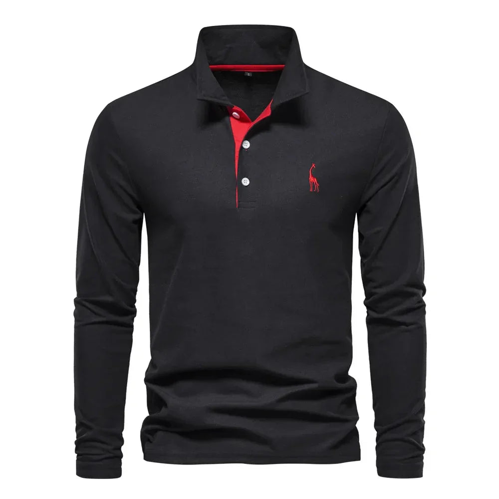 Men's Long-Sleeve Polo Shirt