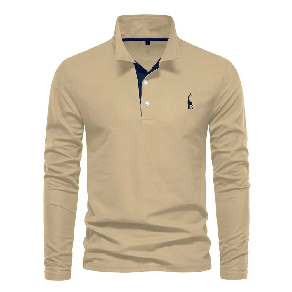 Men's Long-Sleeve Polo Shirt
