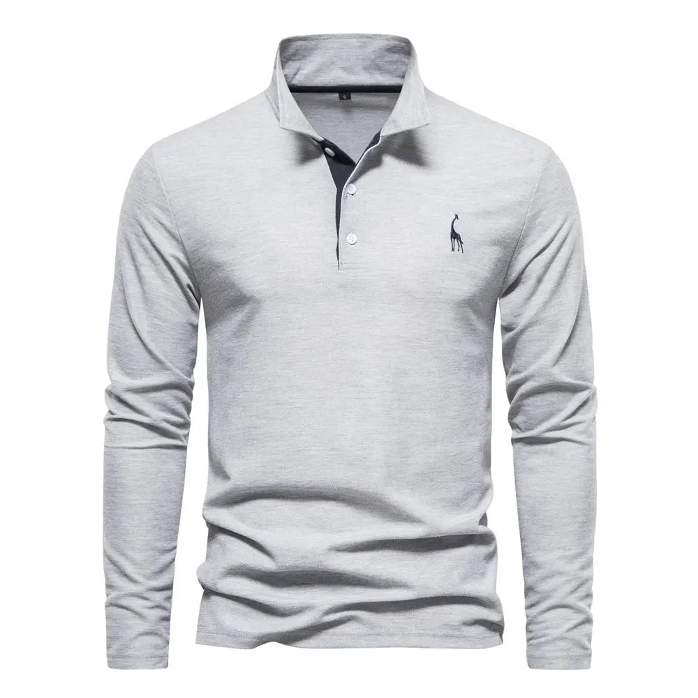 Men's Long-Sleeve Polo Shirt