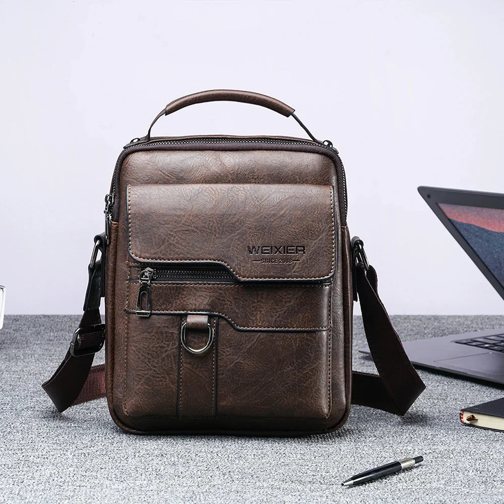 Men's Minimalist Shoulder Bag with Spacious Capacity