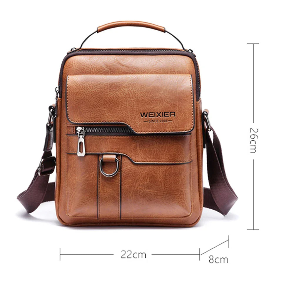 Men's Minimalist Shoulder Bag with Spacious Capacity