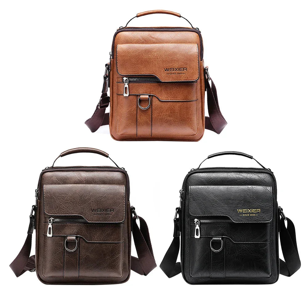 Men's Minimalist Shoulder Bag with Spacious Capacity