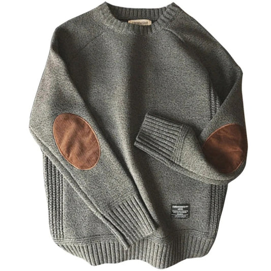 Men's Oversized Patchwork Sweater