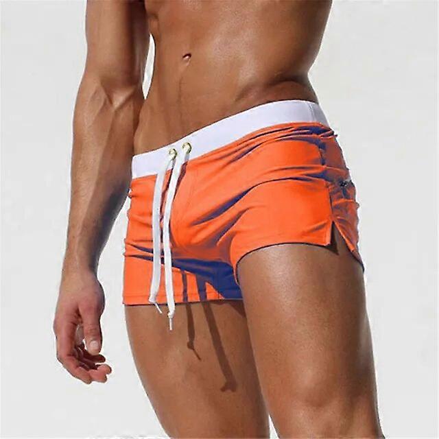 Men's Quick-Drying Swim Trunks with Adjustable Drawstring - Comfortable