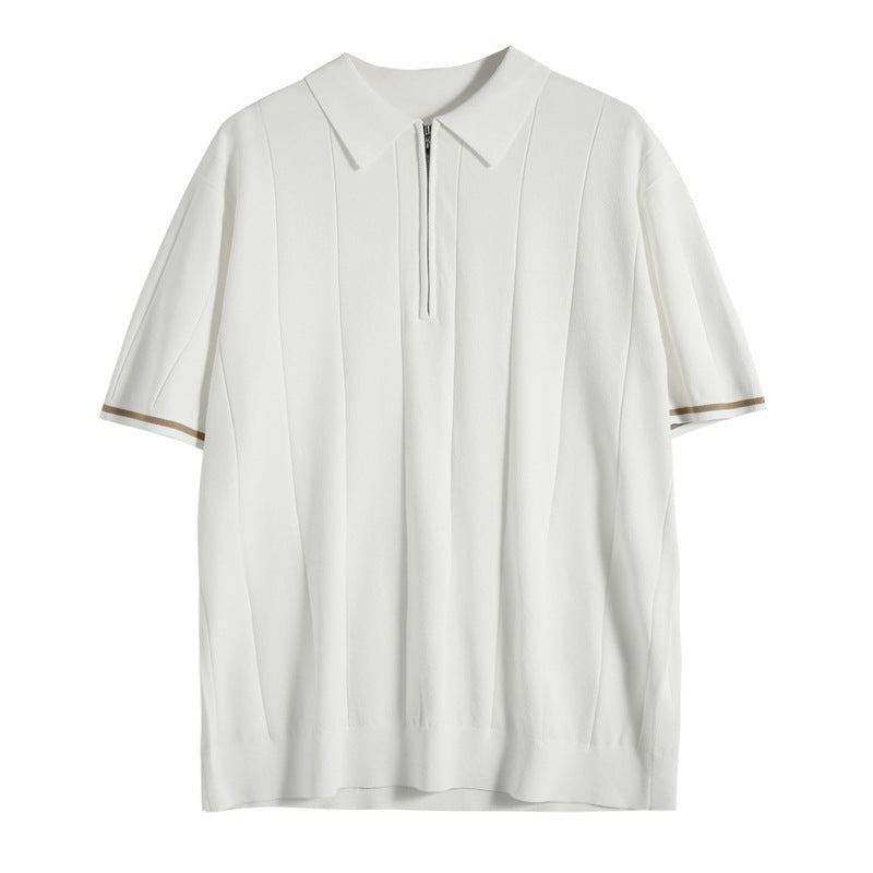 Men's Zip Polo Shirt
