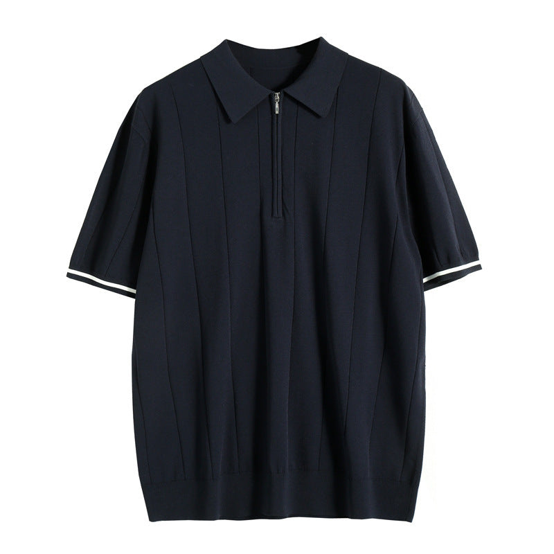 Men's Zip Polo Shirt