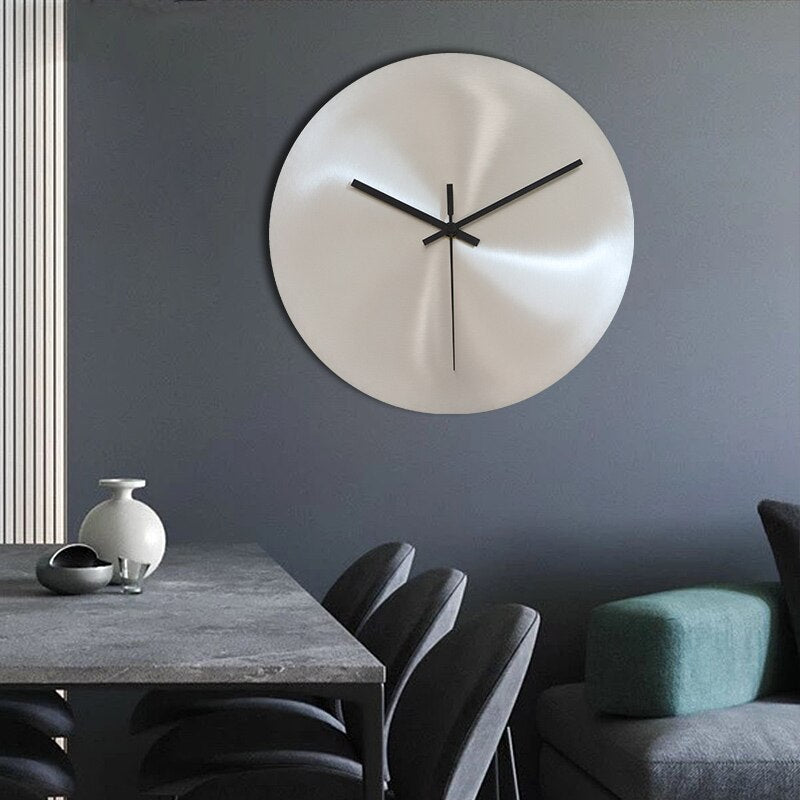Minimalist Stainless Steel Wall Clock