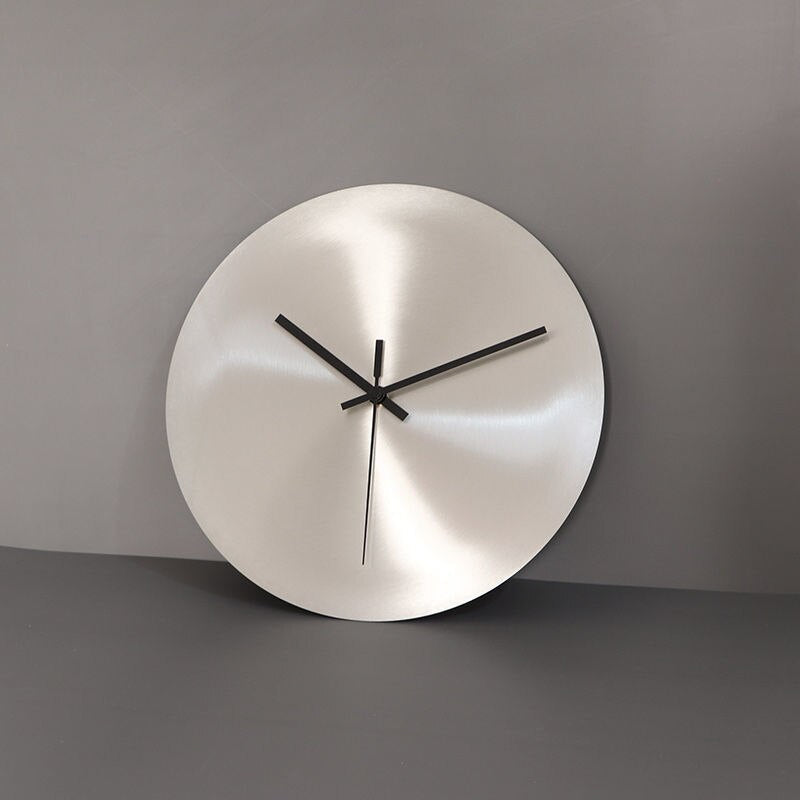 Minimalist Stainless Steel Wall Clock