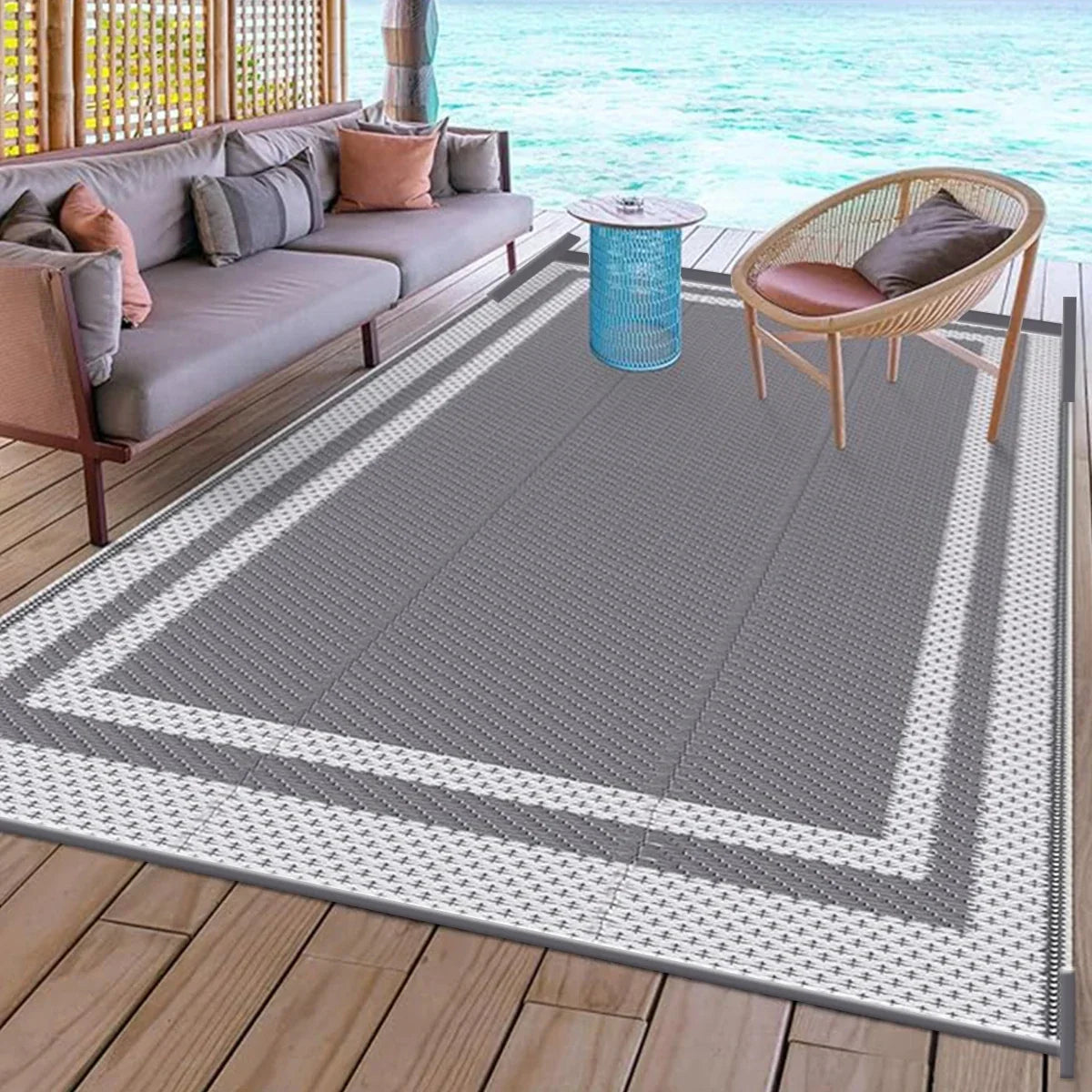 Modern Rectangular Outdoor Rug