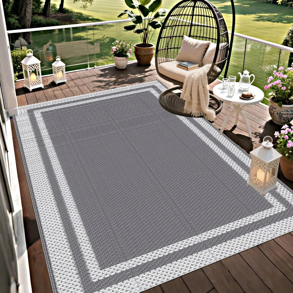 Modern Rectangular Outdoor Rug