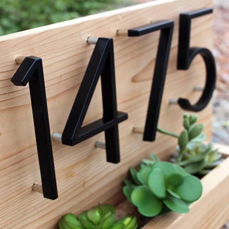 Modern Wall Address Plaque