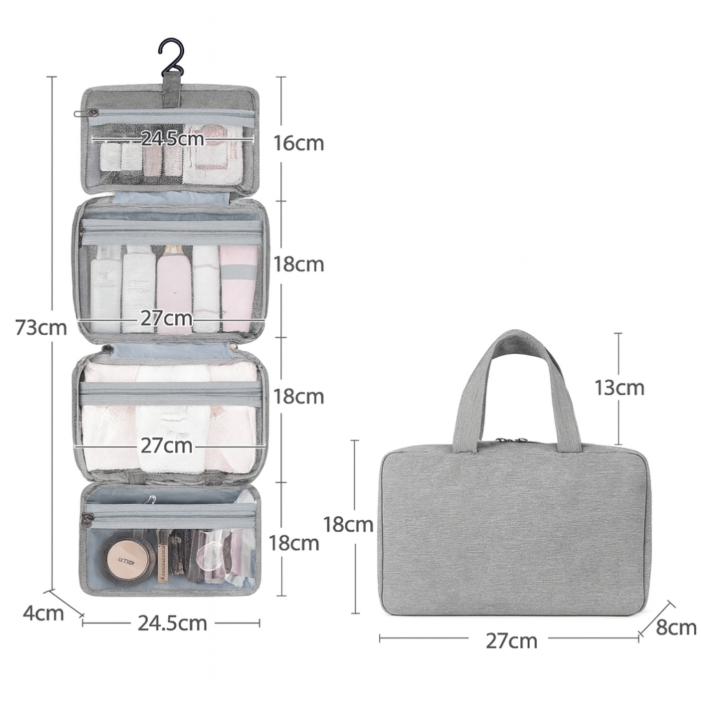 Multi-Compartment Toiletry Organizer