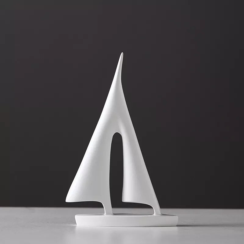 Nautical Sailboat Sculpture - Elegant Home Decor