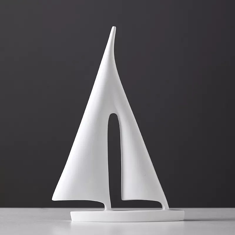 Nautical Sailboat Sculpture - Elegant Home Decor