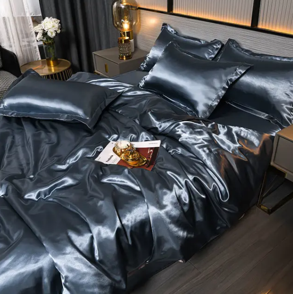 Solid Satin Bedding