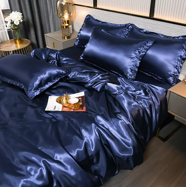 Solid Satin Bedding