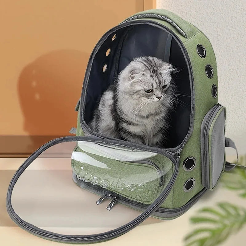 Transparent Window Pet Travel Backpack