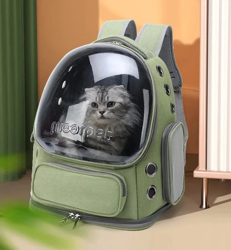 Transparent Window Pet Travel Backpack
