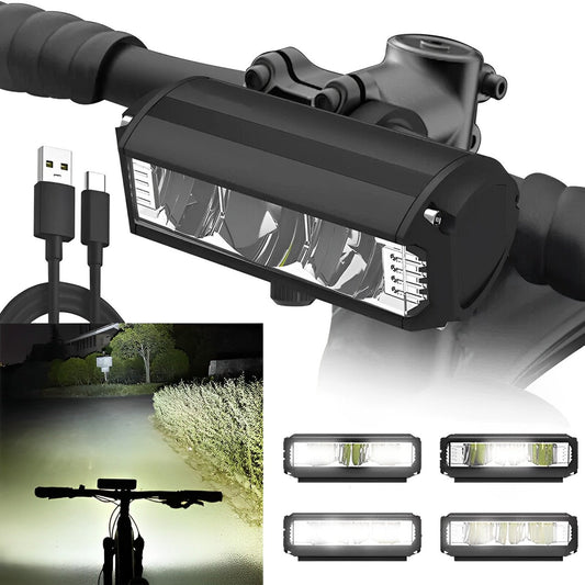 Ultra-Bright LED Bike Light with Adjustable Brightness - Waterproof Multi-Mode Cycling Light