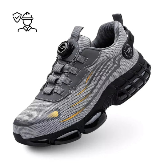 Ultralight, Durable Steel-Toe Safety Shoes with Rotary Buckle