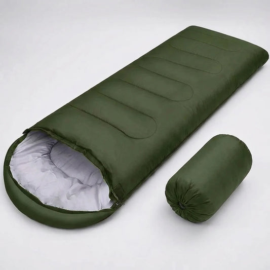 Unisex 4-Season Mummy Envelope Sleeping Bag for Camping
