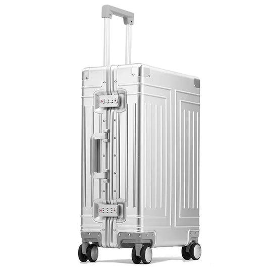 Unisex Aluminum Hardshell Travel Suitcase with TSA Lock