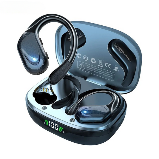 Unisex Bluetooth 5.3 Sport Earbuds with Microphone and 75-Hour Playback