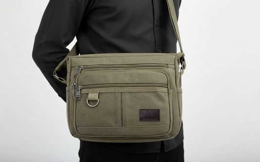 Unisex Crossbody Bag with RFID Protection – Secure and Spacious