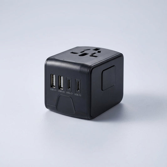 Universal Travel Adapter with USB Ports for Global Charging