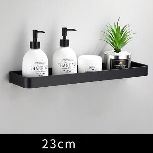 Wall-Mounted Black Space Aluminum Bathroom Shelf