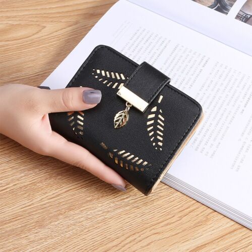 Wallet with Leaf Charm Design
