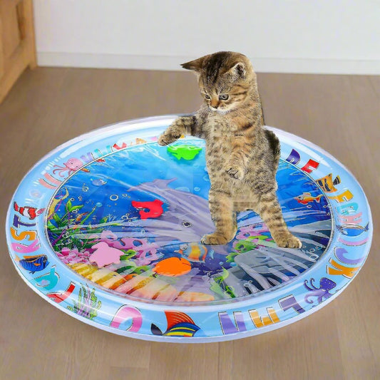Water Play Mat That Reduces Boredom and Scratching