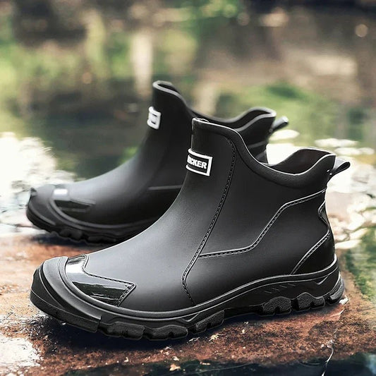 Waterproof Outdoor Slip-On Chelsea Ankle Rain Boots