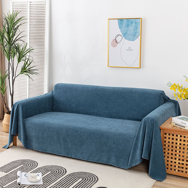 Waterproof Sofa Throw Blanket Cover with Jacquard Edge