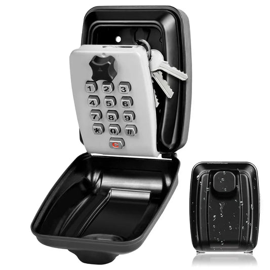 Waterproof Wall-Mounted Key Safe – Outdoor Key Storage with Combination Code