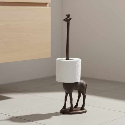 Whimsical Giraffe Toilet Paper Holder for Bathrooms
