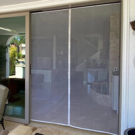 White Magnetic Screen Door