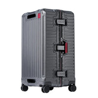 Wide Handle Hardshell Suitcase with Aluminum Frame & 360° Spinner Wheels