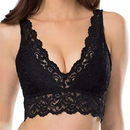 Wire-Free V-Neck Bralette Bra